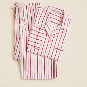 Cotton poplin long sleeve pajama pant set in pepp
Item style: CP547
Size: XL